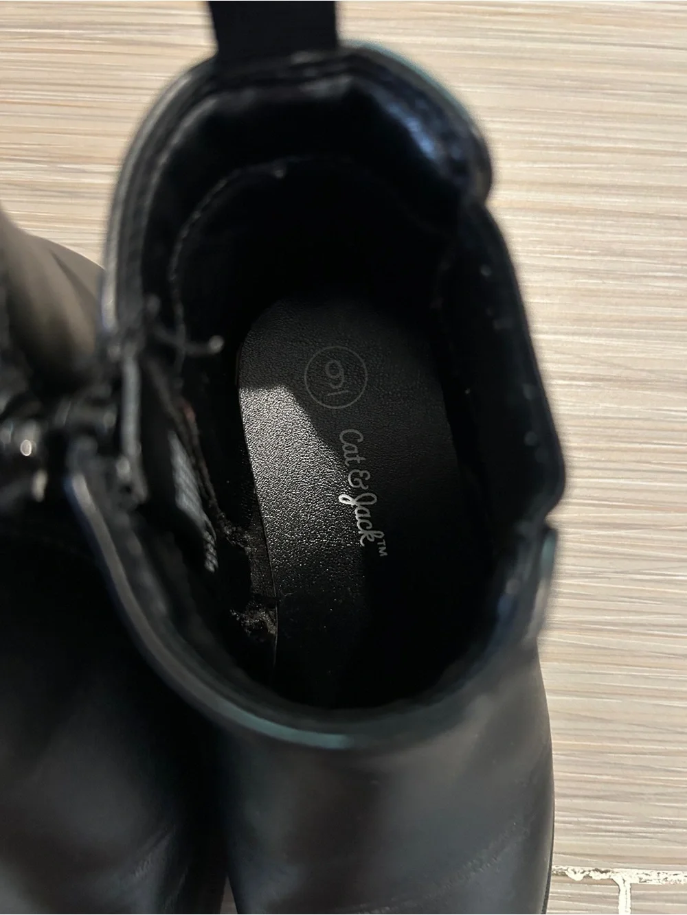 Cat & Jack Kids Black Chelsea Ankle Boots